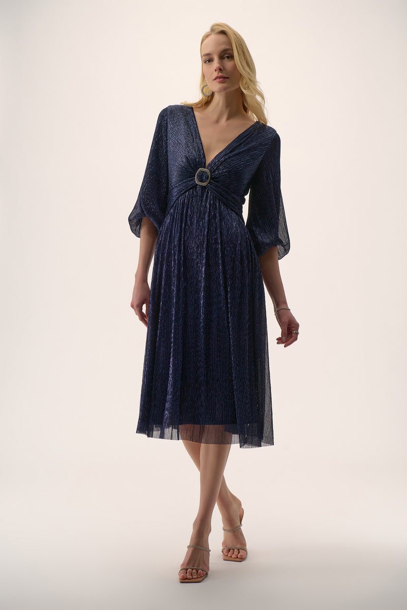 Joseph Ribkoff Wickelkleid in Marineblau – 254 Signature Kollektion Herbst/Winter 2025