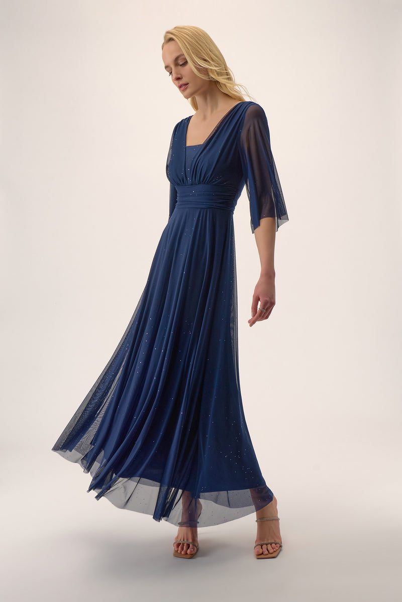 Langes Abendkleid in Tintenblau von Joseph Ribkoff – Signature Linie 254