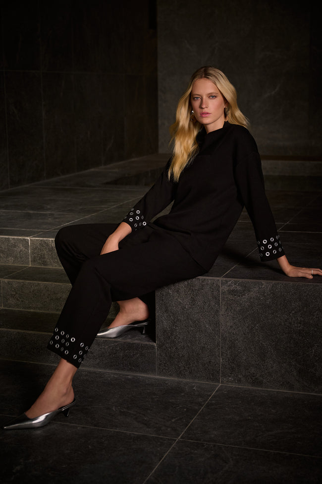 Joseph Ribkoff schwarzer Jumpsuit – 254 Signature Kollektion Herbst/Winter 2025, eleganter Alltagslook