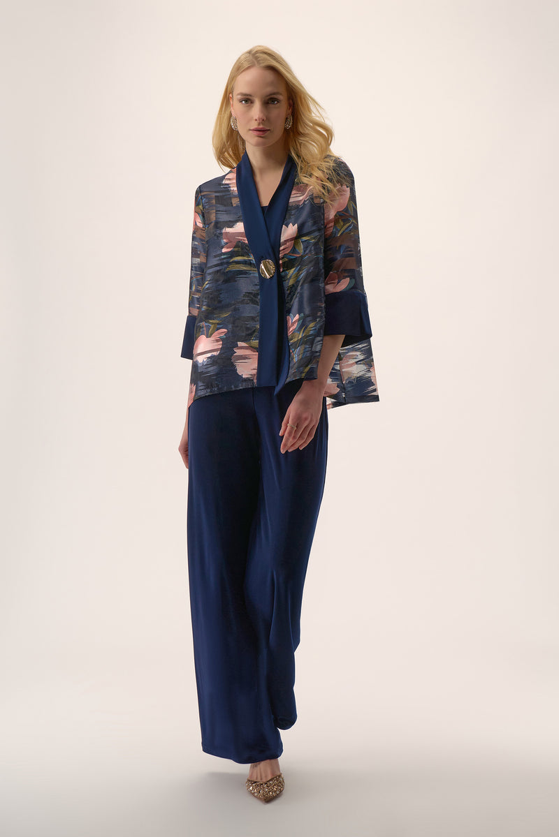 Zweiteiler mit floralem Print-Blazer – Joseph Ribkoff Signature 254